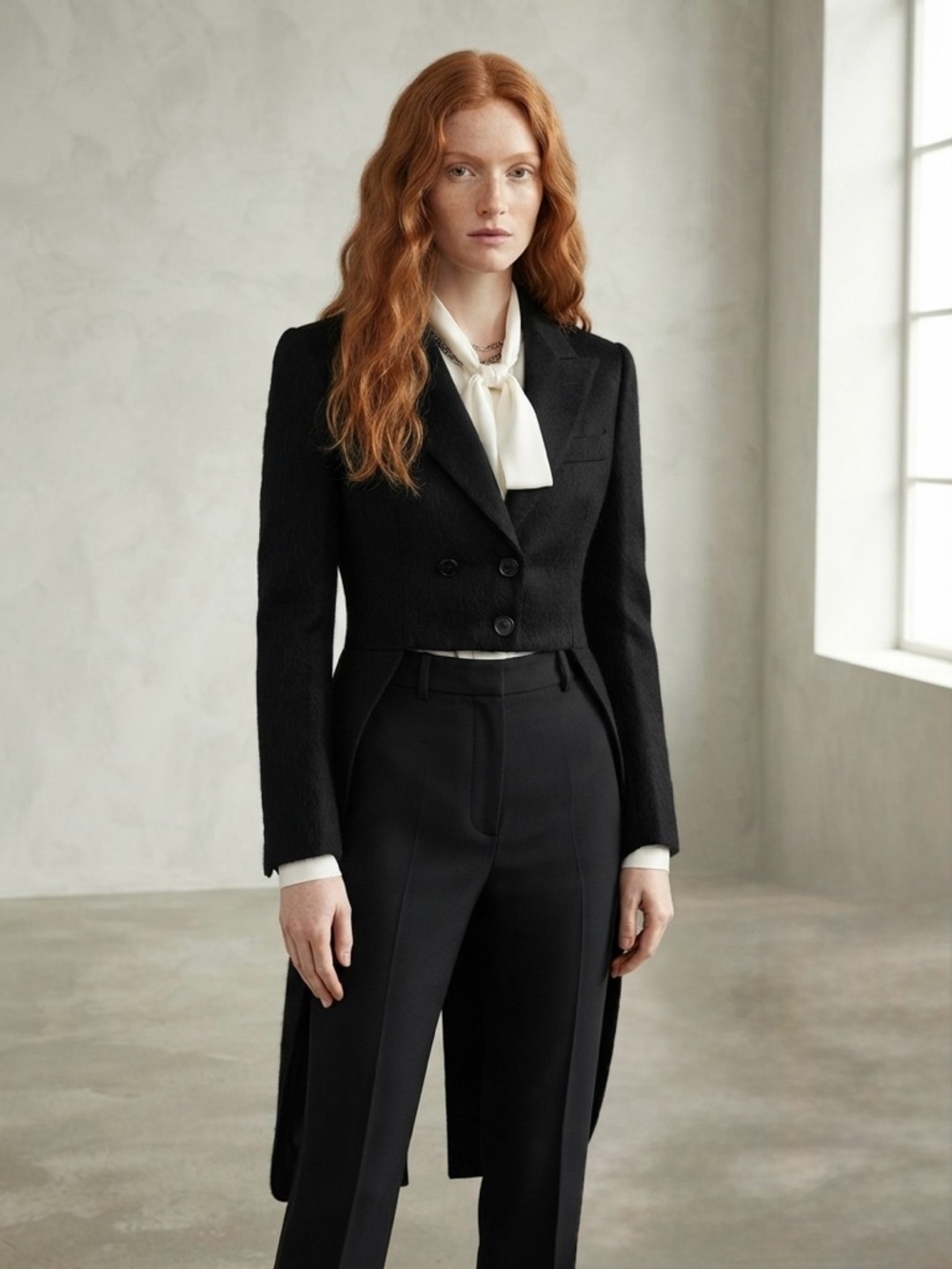 Alexander McQueen Scanners Vintage Penguin Split Back Black Tuxedo Jacket